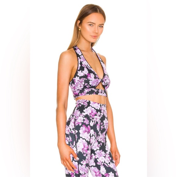 Beach Riot Kat & Twist Fairy Floral Sports Bra and Leggings Matching Set Small - Picture 4 of 14